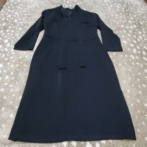 Banana Republic Black Tie Neck Dress